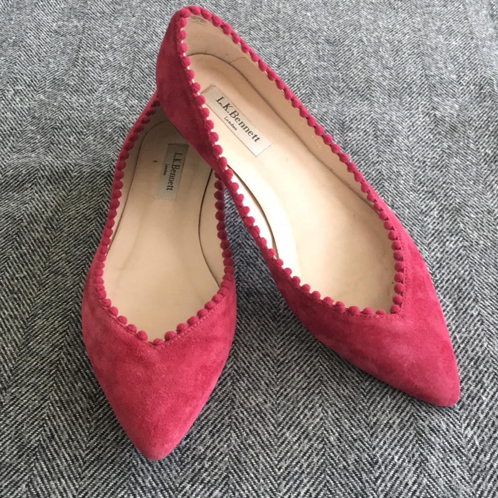 LK Bennett Florence POM-POM Ballet Flats